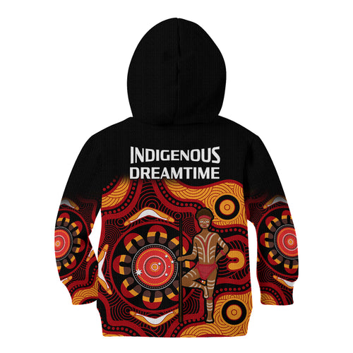 australia-indigenous-rugby-kid-hoodie-all-stars-aborigine-dreamtime-black-version