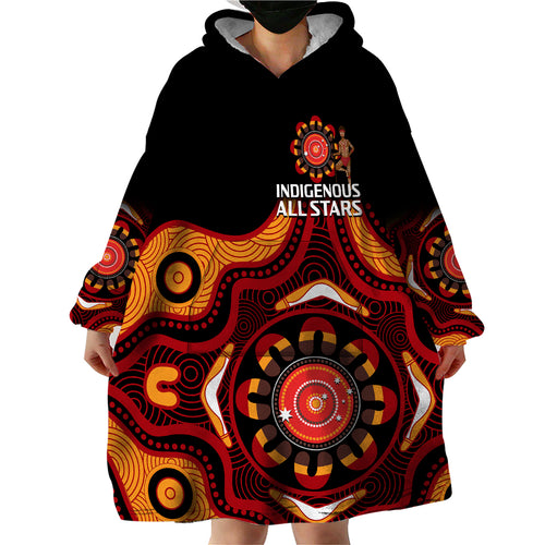 australia-indigenous-rugby-wearable-blanket-hoodie-all-stars-aborigine-dreamtime-black-version