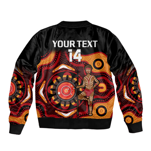 custom-text-and-number-australia-indigenous-rugby-bomber-jacket-all-stars-aborigine-dreamtime-black-version
