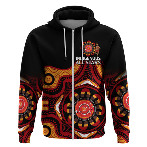 custom-text-and-number-australia-indigenous-rugby-hoodie-all-stars-aborigine-dreamtime-black-version