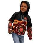 custom-text-and-number-australia-indigenous-rugby-kid-hoodie-all-stars-aborigine-dreamtime-black-version