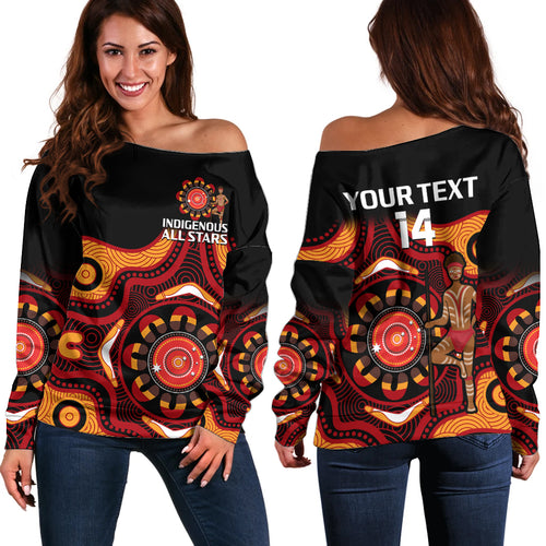 custom-text-and-number-australia-indigenous-rugby-off-shoulder-sweater-all-stars-aborigine-dreamtime-black-version