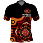 custom-text-and-number-australia-indigenous-rugby-polo-shirt-all-stars-aborigine-dreamtime-black-version