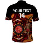 custom-text-and-number-australia-indigenous-rugby-polo-shirt-all-stars-aborigine-dreamtime-black-version