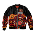 custom-text-and-number-australia-indigenous-rugby-sleeve-zip-bomber-jacket-all-stars-aborigine-dreamtime-black-version