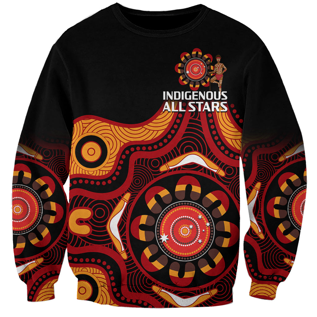 custom-text-and-number-australia-indigenous-rugby-sweatshirt-all-stars-aborigine-dreamtime-black-version