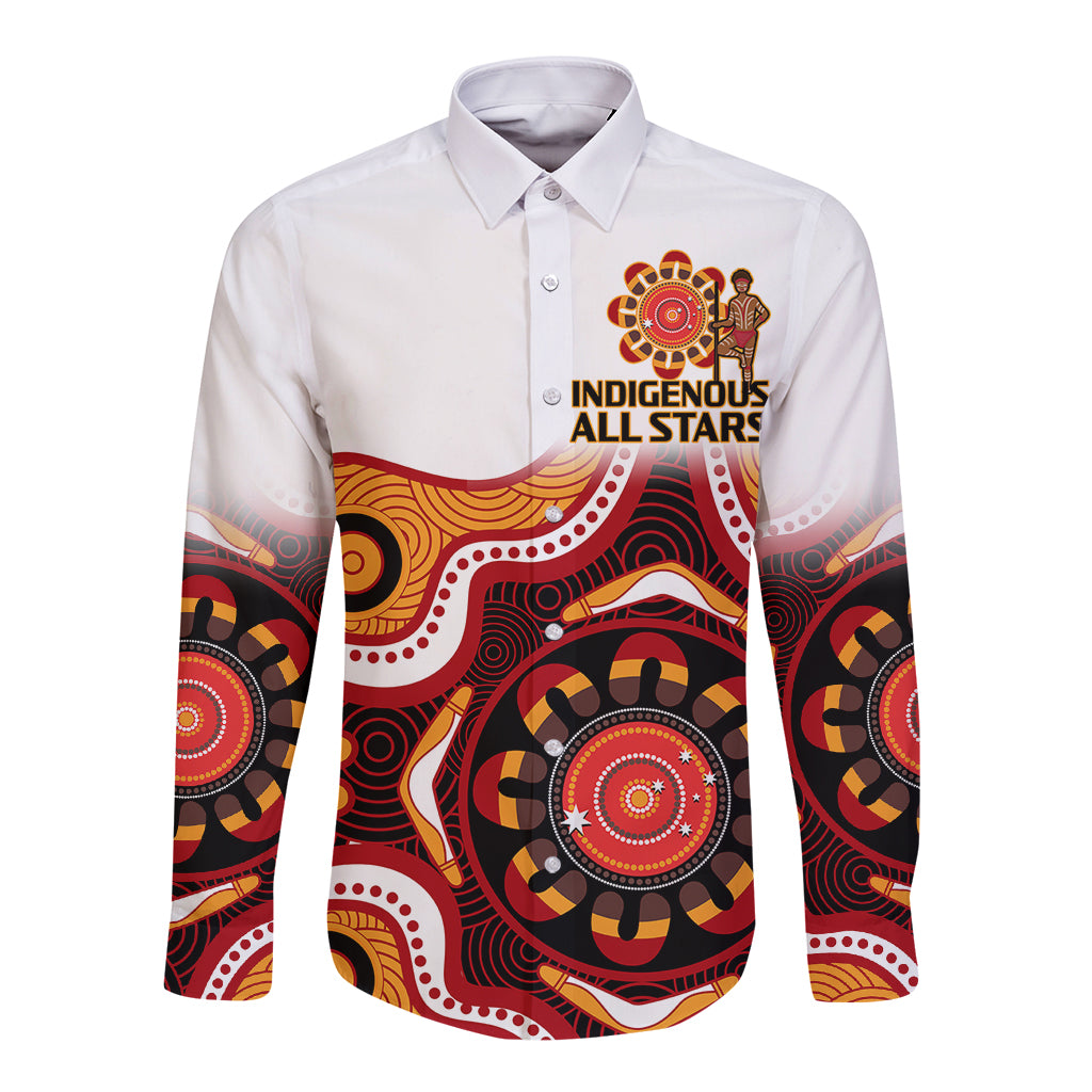 australia-indigenous-rugby-long-sleeve-button-shirt-all-stars-aborigine-dreamtime-white-version