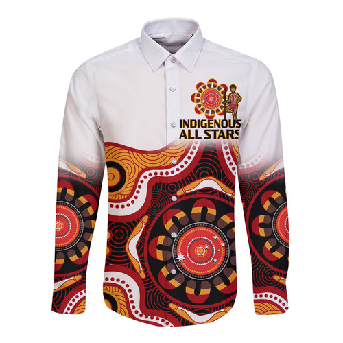 australia-indigenous-rugby-long-sleeve-button-shirt-all-stars-aborigine-dreamtime-white-version