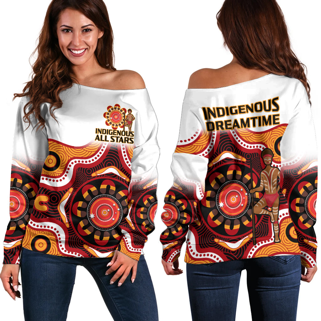 australia-indigenous-rugby-off-shoulder-sweater-all-stars-aborigine-dreamtime-white-version