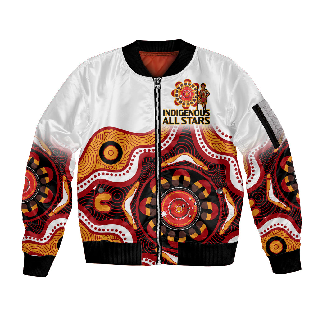 australia-indigenous-rugby-sleeve-zip-bomber-jacket-all-stars-aborigine-dreamtime-white-version