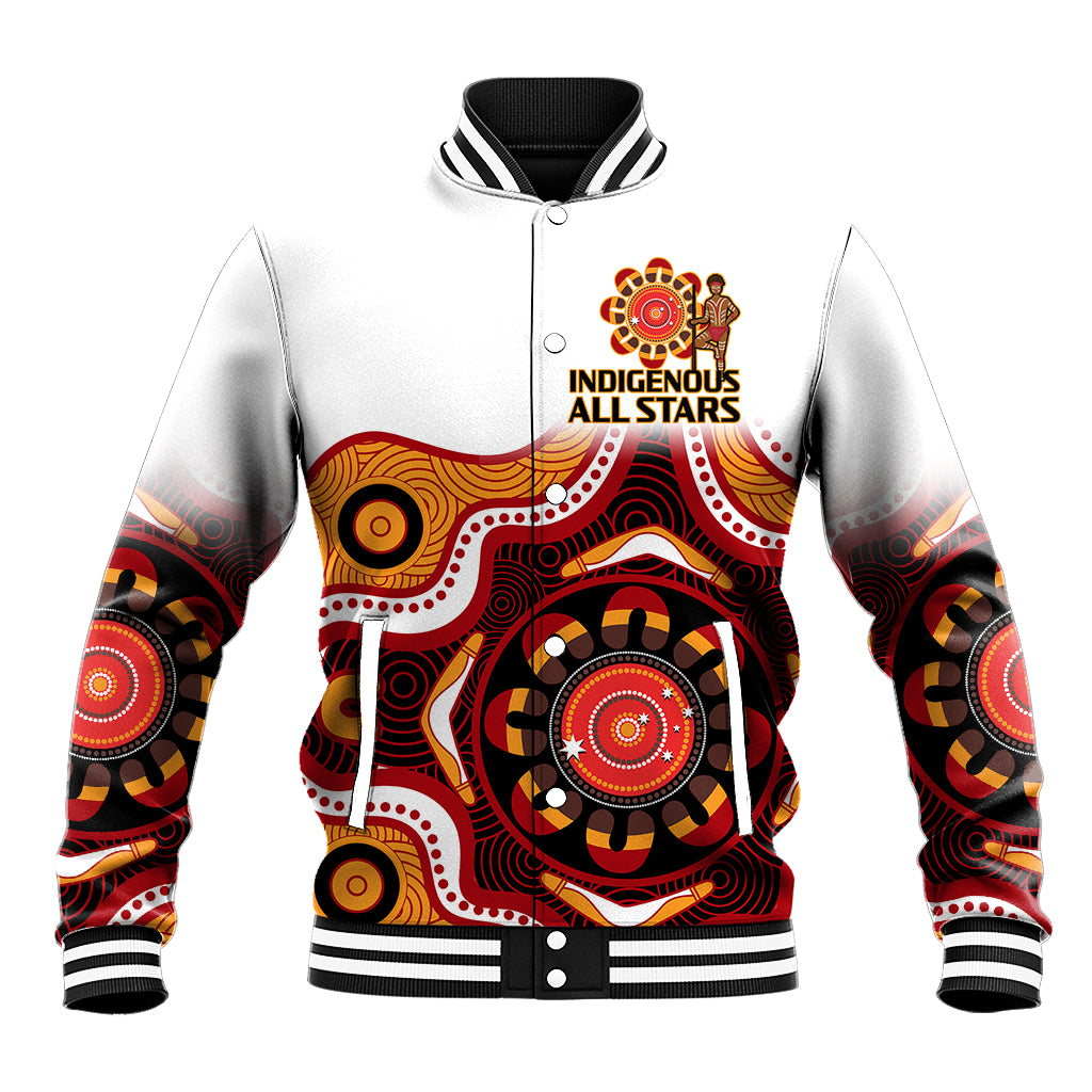 custom-text-and-number-australia-indigenous-rugby-baseball-jacket-all-stars-aborigine-dreamtime-white-version