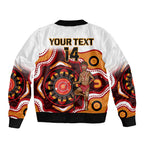 custom-text-and-number-australia-indigenous-rugby-bomber-jacket-all-stars-aborigine-dreamtime-white-version