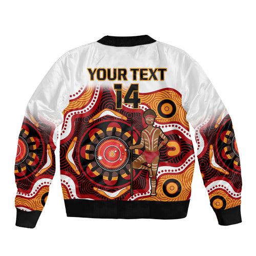 custom-text-and-number-australia-indigenous-rugby-bomber-jacket-all-stars-aborigine-dreamtime-white-version