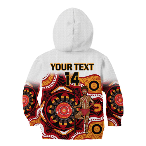 custom-text-and-number-australia-indigenous-rugby-kid-hoodie-all-stars-aborigine-dreamtime-white-version