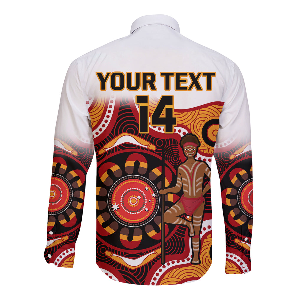 custom-text-and-number-australia-indigenous-rugby-long-sleeve-button-shirt-all-stars-aborigine-dreamtime-white-version
