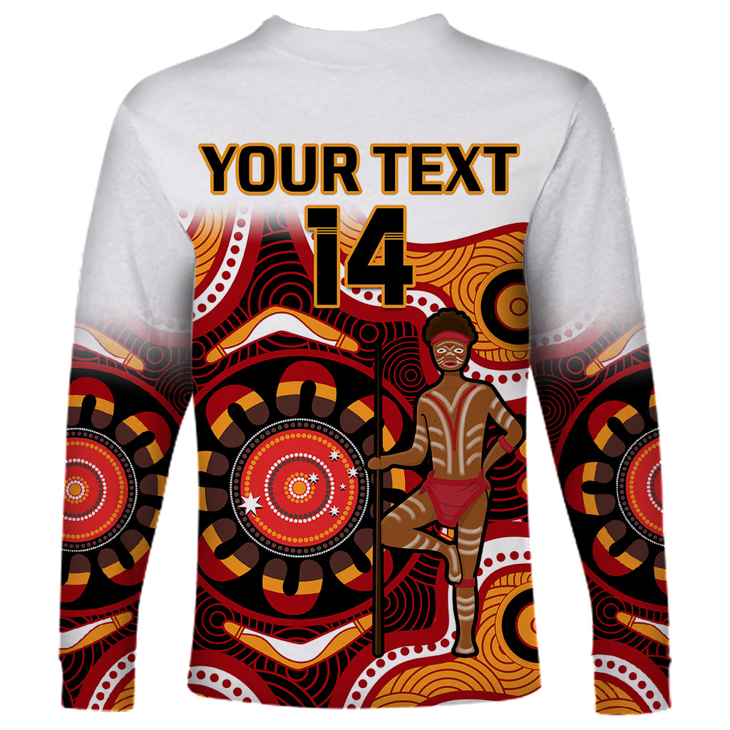 custom-text-and-number-australia-indigenous-rugby-long-sleeve-shirt-all-stars-aborigine-dreamtime-white-version