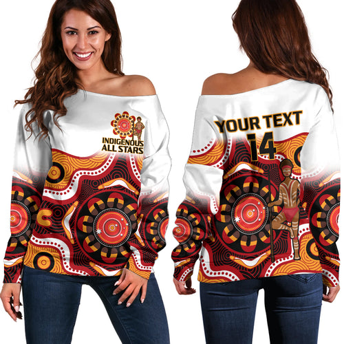 custom-text-and-number-australia-indigenous-rugby-off-shoulder-sweater-all-stars-aborigine-dreamtime-white-version