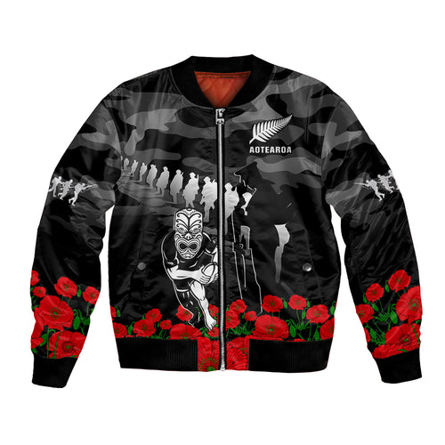 custom-text-and-number-new-zealand-anzac-rugby-bomber-jacket-silver-fern-all-black-camouflage-mix-poppy