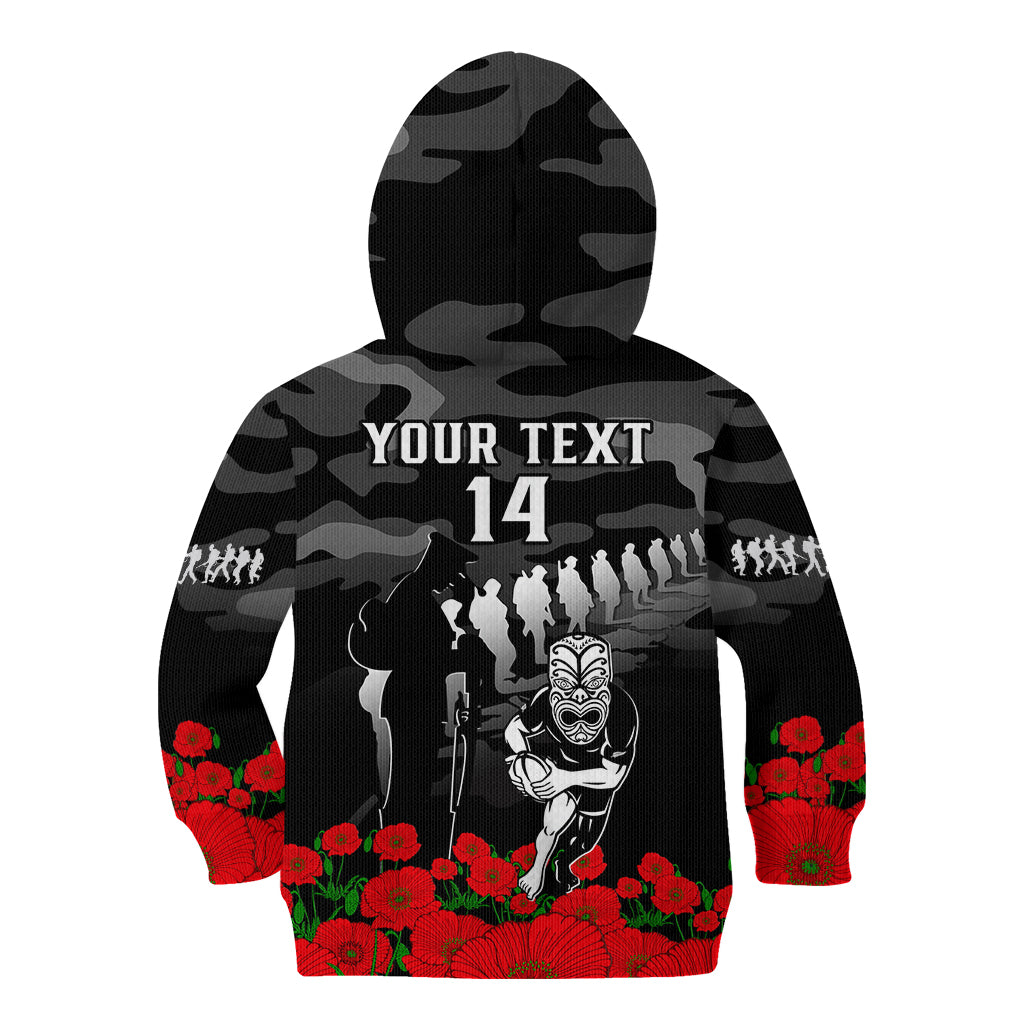 custom-text-and-number-new-zealand-anzac-rugby-kid-hoodie-silver-fern-all-black-camouflage-mix-poppy