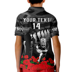 custom-text-and-number-new-zealand-anzac-rugby-kid-polo-shirt-silver-fern-all-black-camouflage-mix-poppy