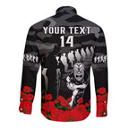 custom-text-and-number-new-zealand-anzac-rugby-long-sleeve-button-shirt-silver-fern-all-black-camouflage-mix-poppy