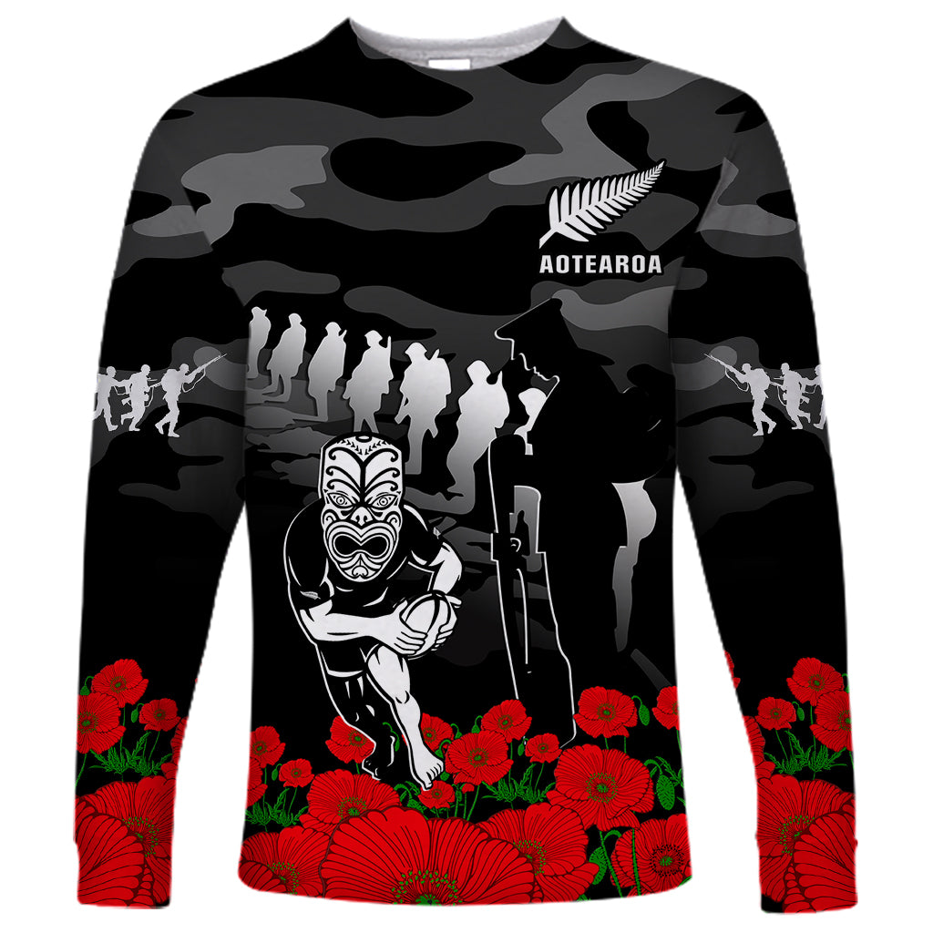 custom-text-and-number-new-zealand-anzac-rugby-long-sleeve-shirt-silver-fern-all-black-camouflage-mix-poppy