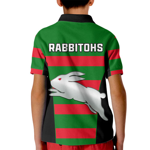 rabbitohs-rugby-kid-polo-shirt-go-souths-1908-sporty-style-black