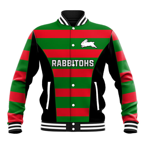 custom-text-and-number-rabbitohs-rugby-baseball-jacket-go-souths-1908-sporty-style-black