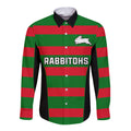 custom-text-and-number-rabbitohs-rugby-long-sleeve-button-shirt-go-souths-1908-sporty-style-black