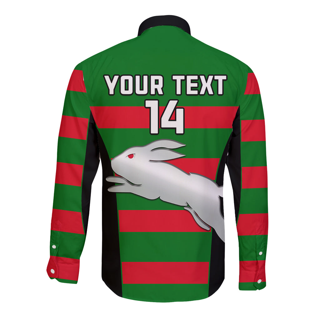custom-text-and-number-rabbitohs-rugby-long-sleeve-button-shirt-go-souths-1908-sporty-style-black