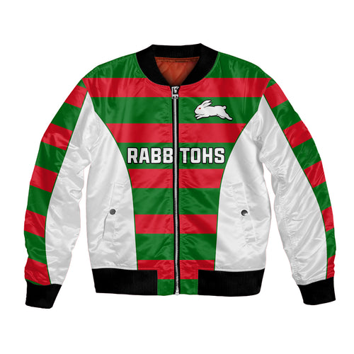 custom-text-and-number-rabbitohs-rugby-bomber-jacket-go-souths-1908-sporty-style-white