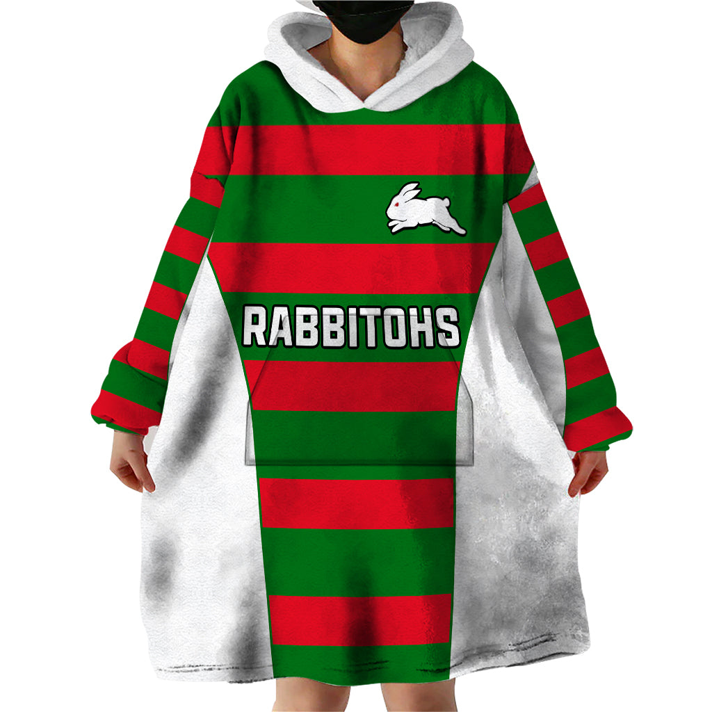 custom-text-and-number-rabbitohs-rugby-wearable-blanket-hoodie-go-souths-1908-sporty-style-white