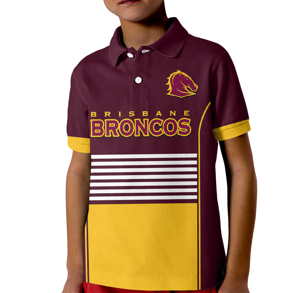 custom-text-and-number-broncos-rugby-2023-kid-polo-shirt-sporty-style-maroon-version