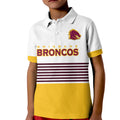 custom-text-and-number-broncos-rugby-2023-kid-polo-shirt-sporty-style-white-version