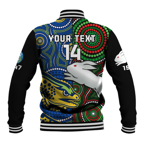 custom-text-and-number-rabbitohs-mix-eels-rugby-baseball-jacket-souths-and-parra-indigenous