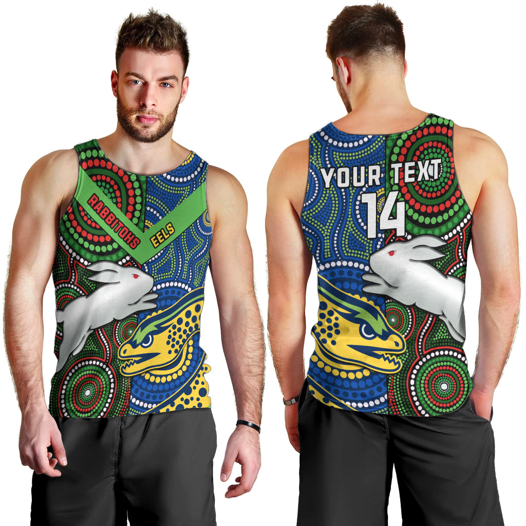 custom-text-and-number-rabbitohs-mix-eels-rugby-men-tank-top-souths-and-parra-indigenous