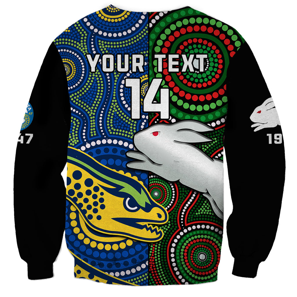 custom-text-and-number-rabbitohs-mix-eels-rugby-sweatshirt-souths-and-parra-indigenous