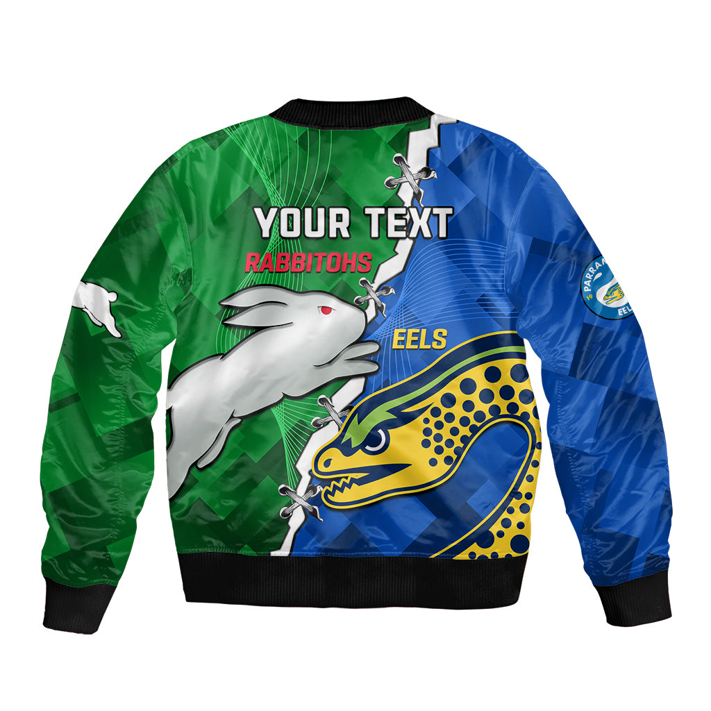 custom-personalised-rabbitohs-mix-eels-rugby-bomber-jacket-souths-and-parra-sporty-style