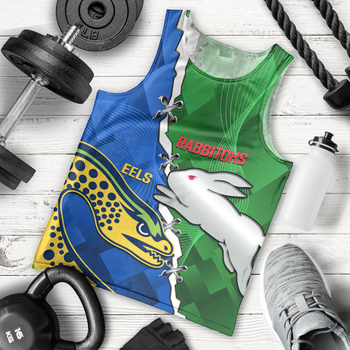 custom-personalised-rabbitohs-mix-eels-rugby-men-tank-top-souths-and-parra-sporty-style