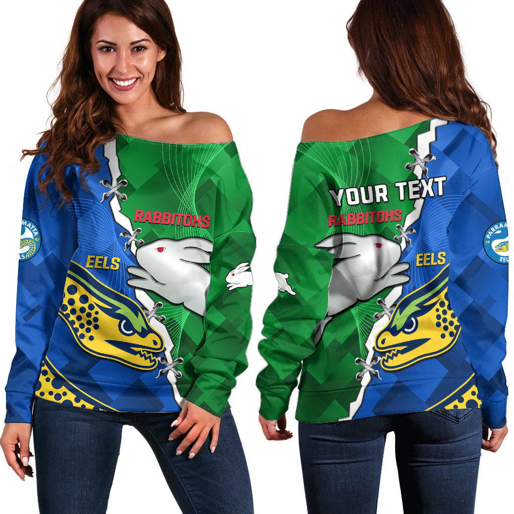 custom-personalised-rabbitohs-mix-eels-rugby-off-shoulder-sweater-souths-and-parra-sporty-style