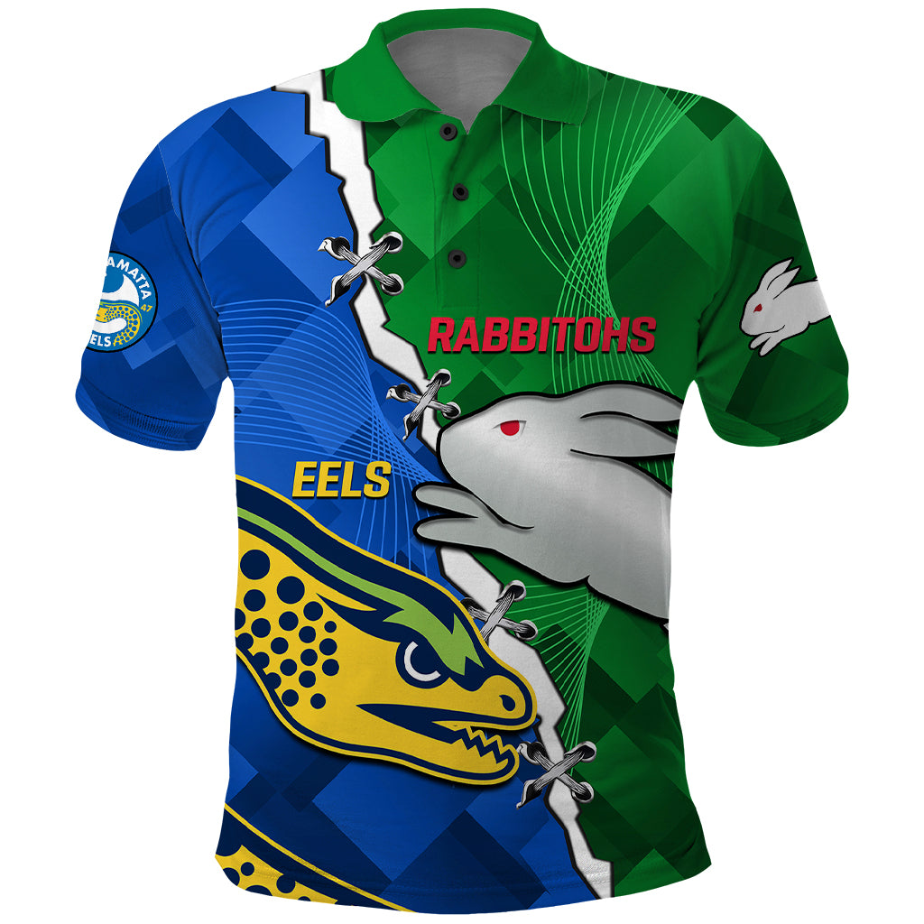 custom-personalised-rabbitohs-mix-eels-rugby-polo-shirt-souths-and-parra-sporty-style