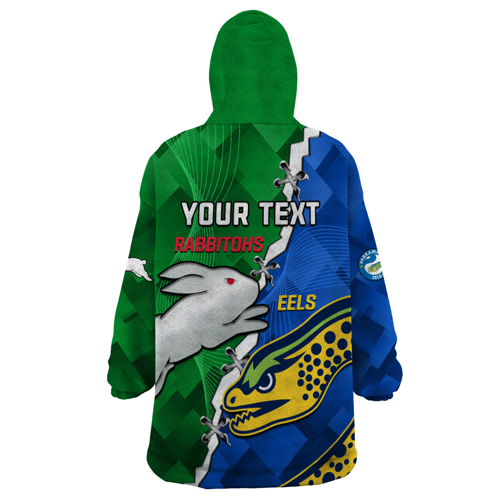 custom-personalised-rabbitohs-mix-eels-rugby-wearable-blanket-hoodie-souths-and-parra-sporty-style