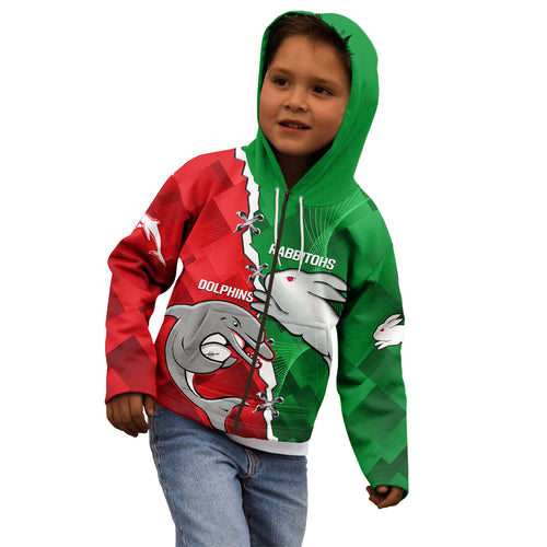 custom-personalised-rabbitohs-mix-dolphins-rugby-kid-hoodie-sporty-style