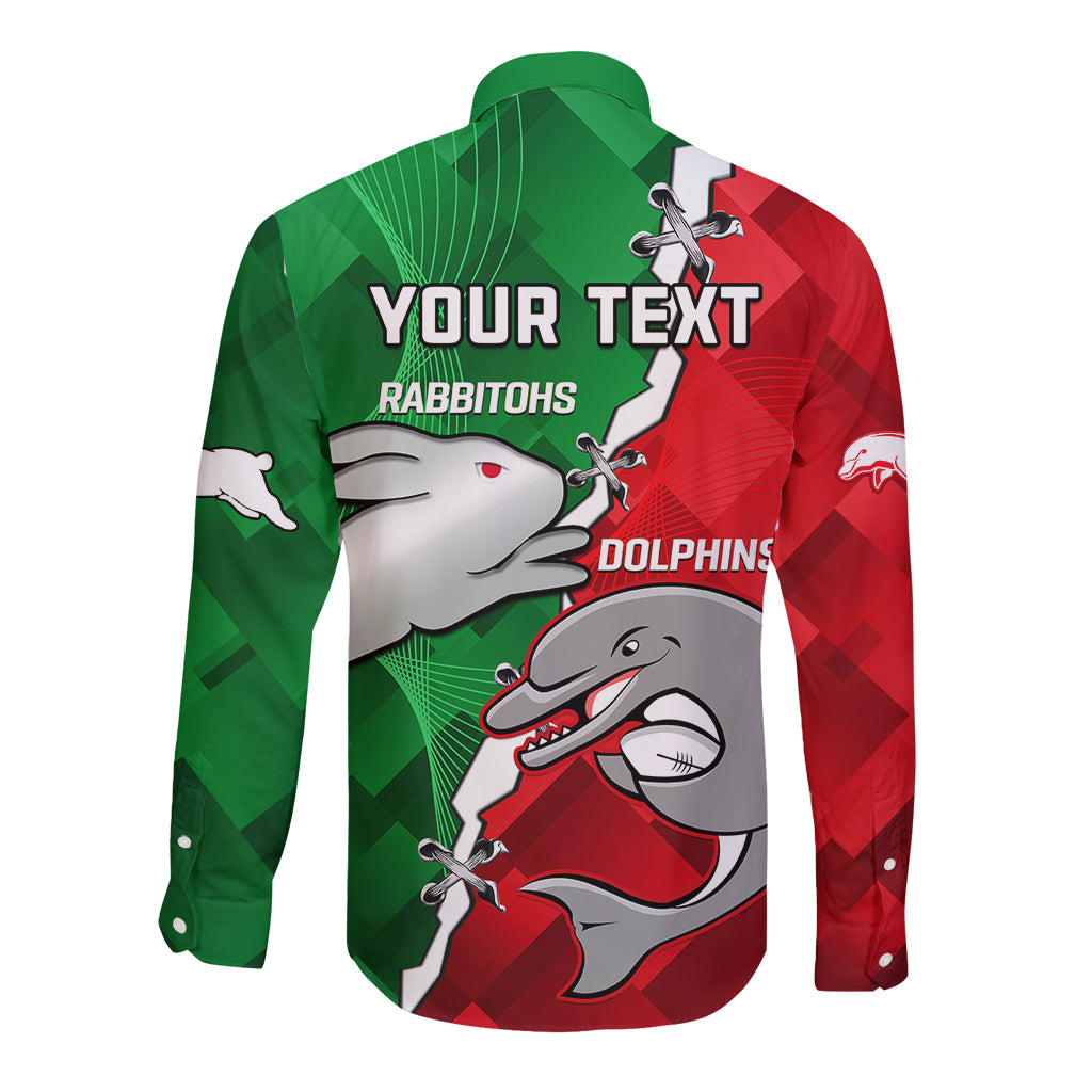 custom-personalised-rabbitohs-mix-dolphins-rugby-long-sleeve-button-shirt-sporty-style