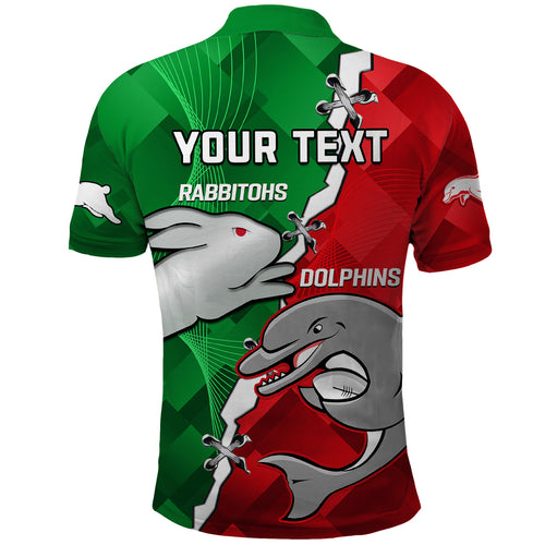 custom-personalised-rabbitohs-mix-dolphins-rugby-polo-shirt-sporty-style