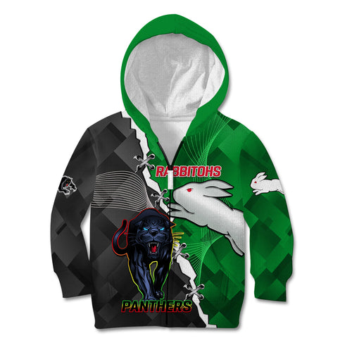 custom-personalised-rabbitohs-mix-panthers-rugby-kid-hoodie-sporty-style