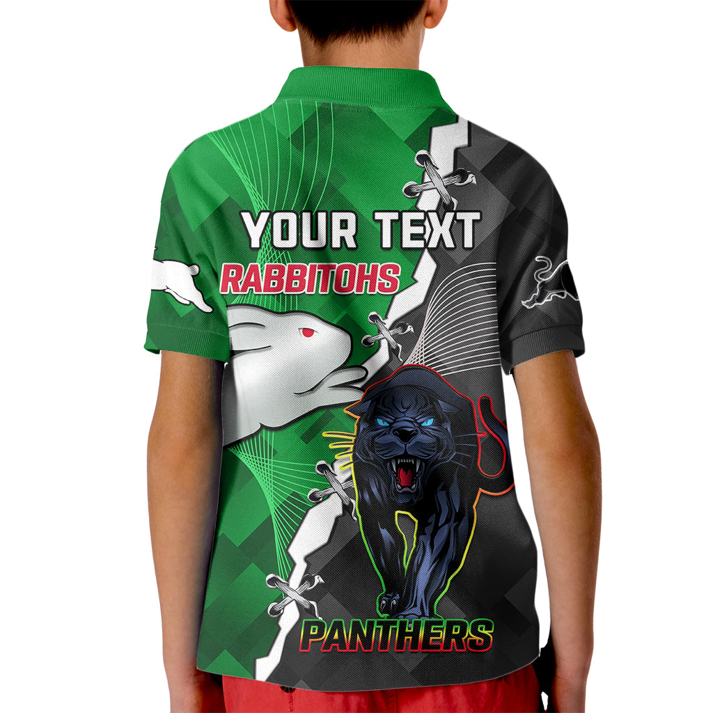 custom-personalised-rabbitohs-mix-panthers-rugby-kid-polo-shirt-sporty-style
