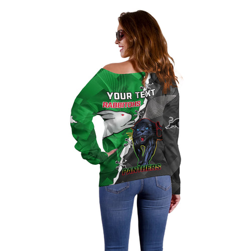 custom-personalised-rabbitohs-mix-panthers-rugby-off-shoulder-sweater-sporty-style