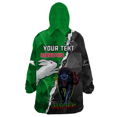 custom-personalised-rabbitohs-mix-panthers-rugby-wearable-blanket-hoodie-sporty-style