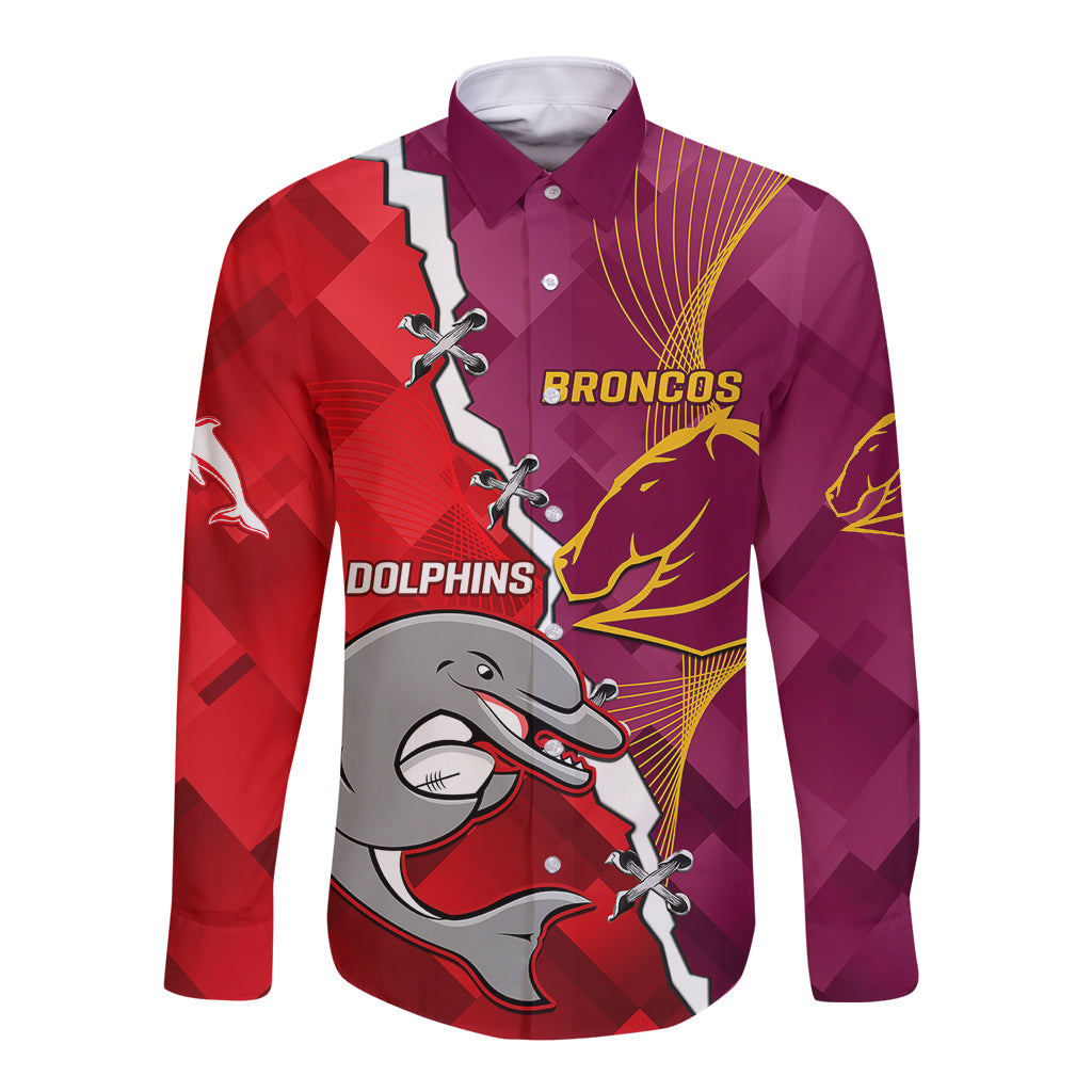 custom-personalised-broncos-mix-dolphins-rugby-long-sleeve-button-shirt-sporty-style